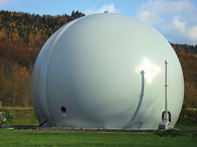 Double membrane gas holders - Example 4